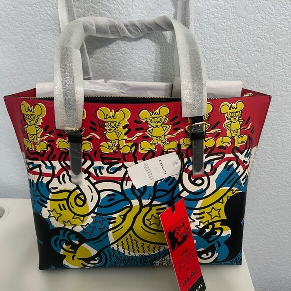 Coach Tote Bag Mickey Mouse x Keith Haring - Picture 2 of 6